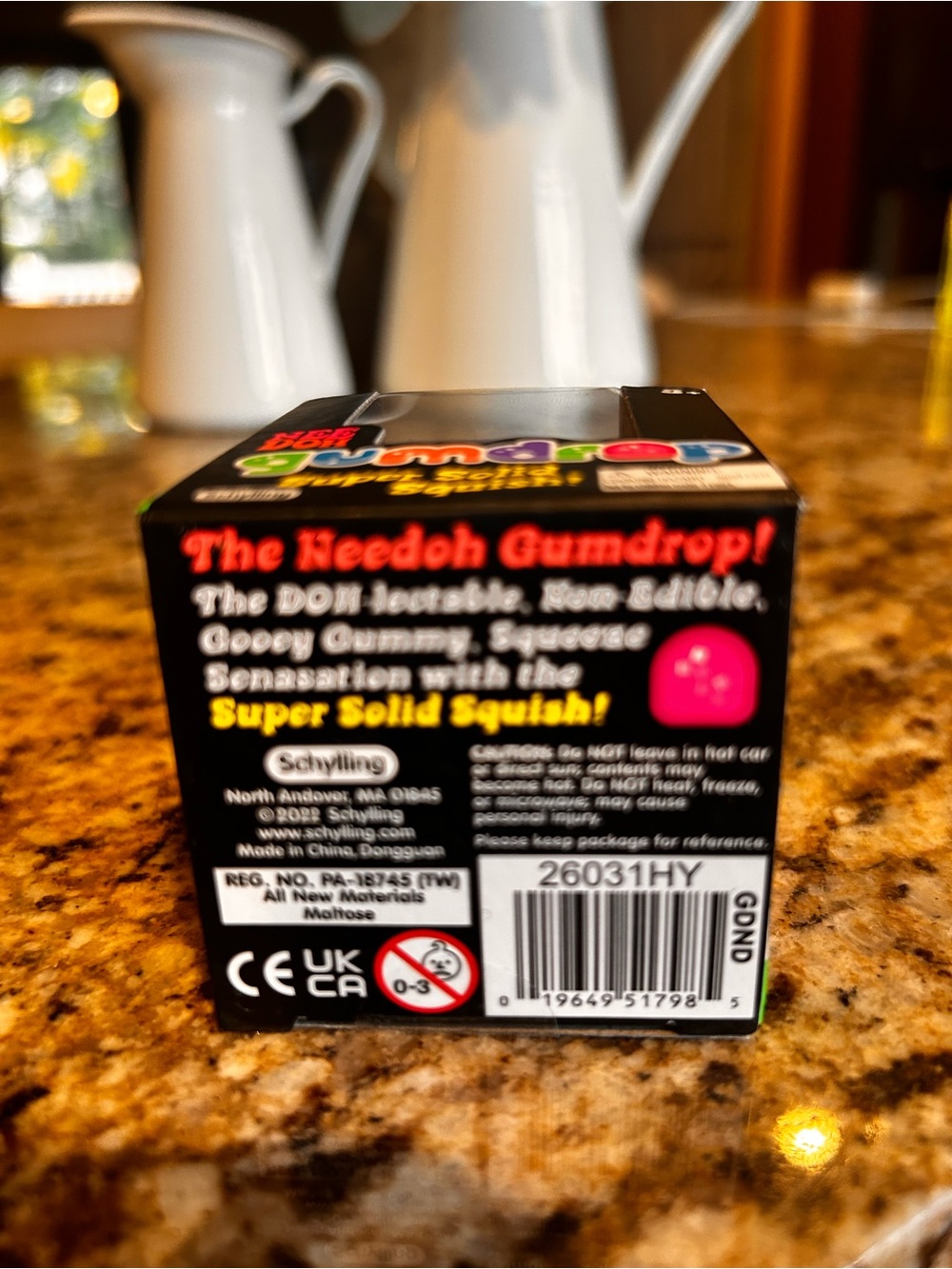 Needoh Gumdrop Super Solid Squish - Purple. New. Authentic - Picture 2 of 2